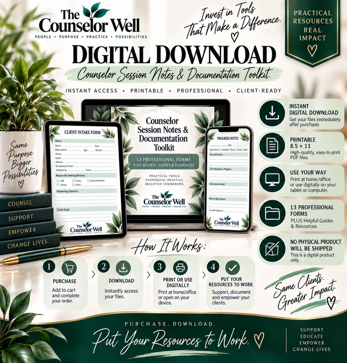 Counselor Session Notes and Documentation Toolkit