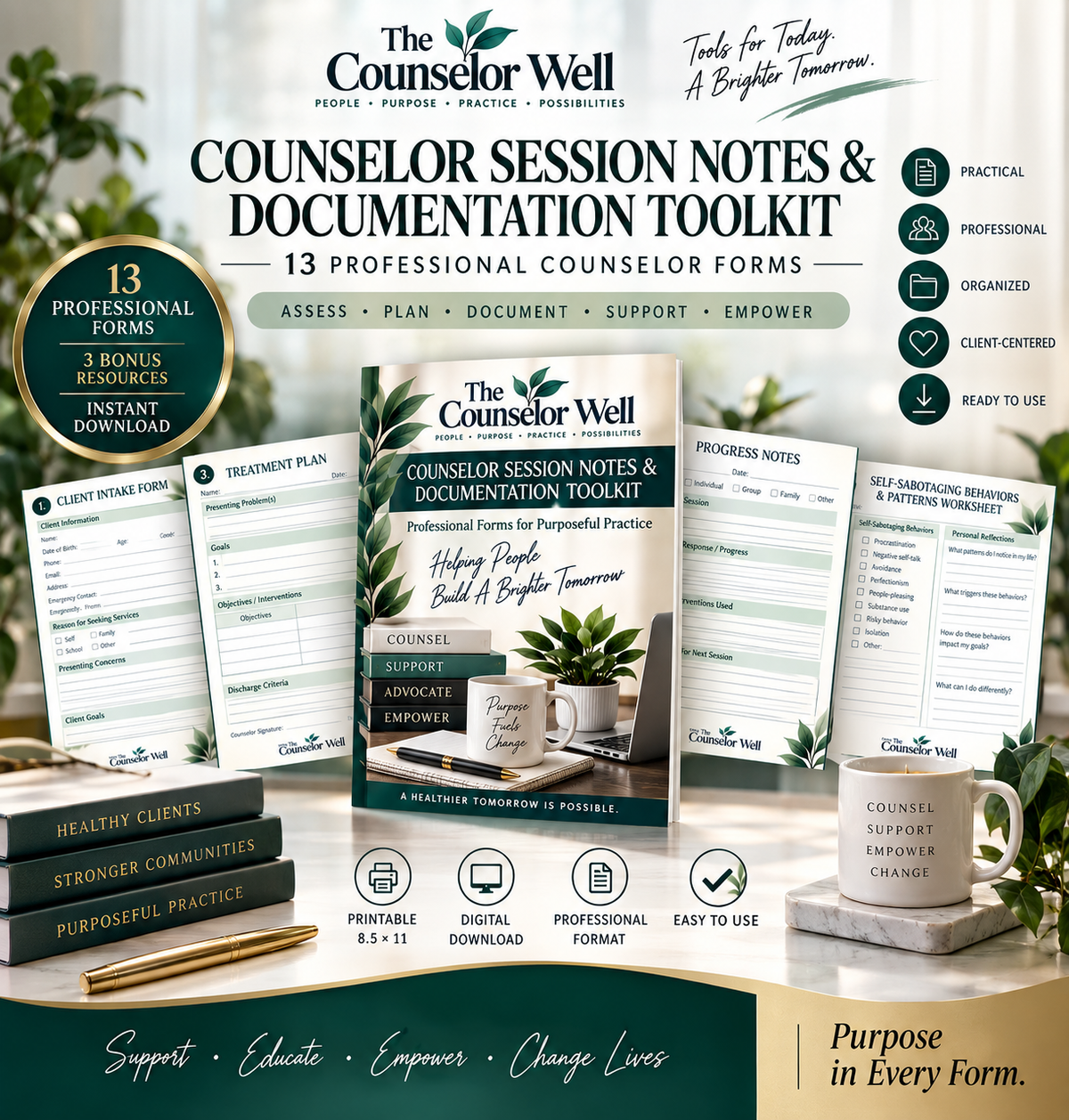 Counselor Session Notes and Documentation Toolkit